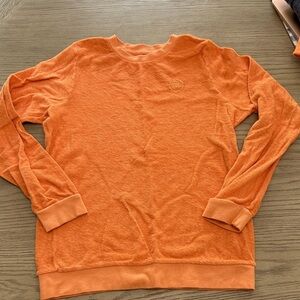 Kids (sz12) Sol Angeles Loop Terry Sweatshirt - orange/guava